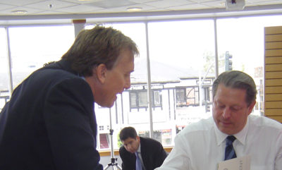 Al Gore with Alan Bell Reviewing Environmental Document
